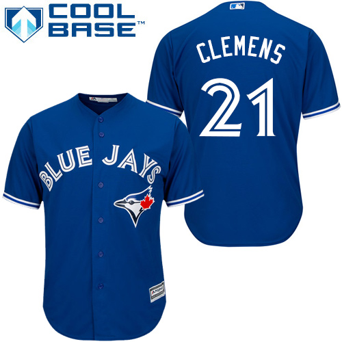 Blue Jays #21 Roger Clemens Blue Cool Base Stitched Youth MLB Jersey Blue Jays #21 Roger Clemens Blue Cool Base Stitched Youth MLB Jersey