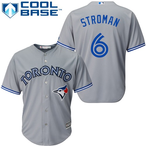 Blue Jays #6 Marcus Stroman Grey Cool Base Stitched Youth MLB Jersey Blue Jays #6 Marcus Stroman Grey Cool Base Stitched Youth MLB Jersey