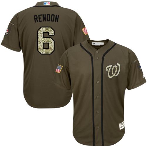 Nationals #6 Anthony Rendon Green Salute to Service Stitched Youth MLB Jersey Nationals #6 Anthony Rendon Green Salute to Service Stitched Youth MLB Jersey