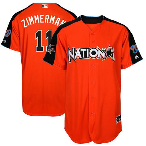 Nationals #11 Ryan Zimmerman Orange 2017 All-Star National League Stitched Youth MLB Jersey Nationals #11 Ryan Zimmerman Orange 2017 All-Star National League Stitched Youth MLB Jersey