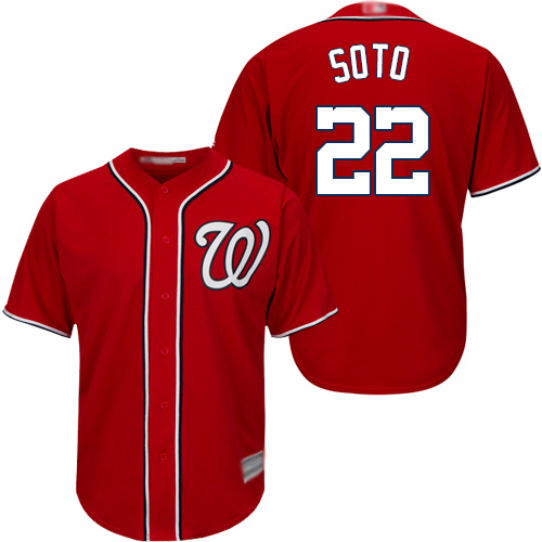 Nationals #22 Juan Soto Red Cool Base Stitched Youth MLB Jersey Nationals #22 Juan Soto Red Cool Base Stitched Youth MLB Jersey
