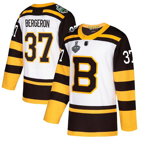 Adidas Bruins #37 Patrice Bergeron White Authentic 2019 Winter Classic Stanley Cup Final Bound Youth Stitched NHL Jersey Adidas Bruins #37 Patrice Bergeron White Authentic 2019 Winter Classic Stanley Cup Final Bound Youth Stitched NHL Jersey