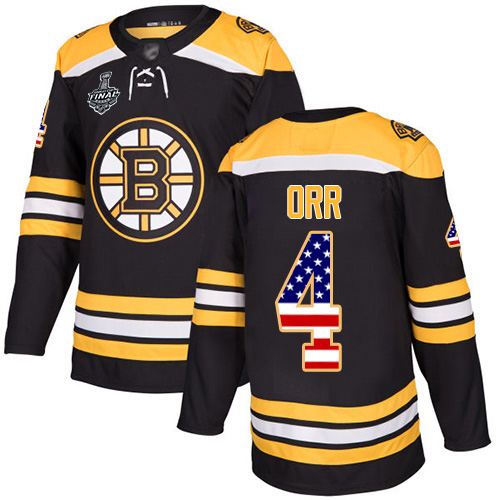 Adidas Bruins #4 Bobby Orr Black Home Authentic USA Flag Stanley Cup Final Bound Youth Stitched NHL Jersey Adidas Bruins #4 Bobby Orr Black Home Authentic USA Flag Stanley Cup Final Bound Youth Stitched NHL Jersey