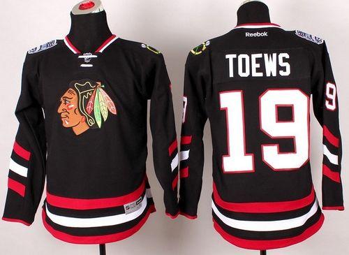 Blackhawks #19 Jonathan Toews Black 2014 Stadium Series Stitched Youth NHL Jersey Blackhawks #19 Jonathan Toews Black 2014 Stadium Series Stitched Youth NHL Jersey
