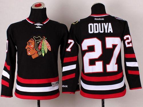 Blackhawks #27 Johnny Oduya Black 2014 Stadium Series Stitched Youth NHL Jersey Blackhawks #27 Johnny Oduya Black 2014 Stadium Series Stitched Youth NHL Jersey