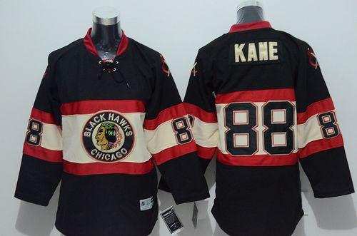 Blackhawks #88 Patrick Kane Black Stitched Youth New Third NHL Jersey Blackhawks #88 Patrick Kane Black Stitched Youth New Third NHL Jersey