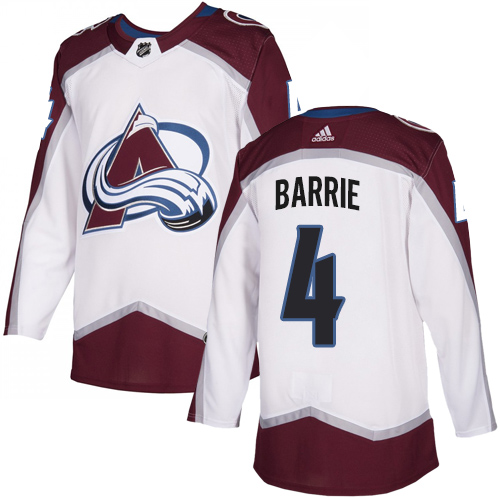 Adidas Avalanche #4 Tyson Barrie White Road Authentic Stitched Youth NHL Jersey Adidas Avalanche #4 Tyson Barrie White Road Authentic Stitched Youth NHL Jersey
