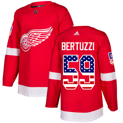 Adidas Red Wings #59 Tyler Bertuzzi Red Home Authentic USA Flag Stitched Youth NHL Jersey Adidas Red Wings #59 Tyler Bertuzzi Red Home Authentic USA Flag Stitched Youth NHL Jersey