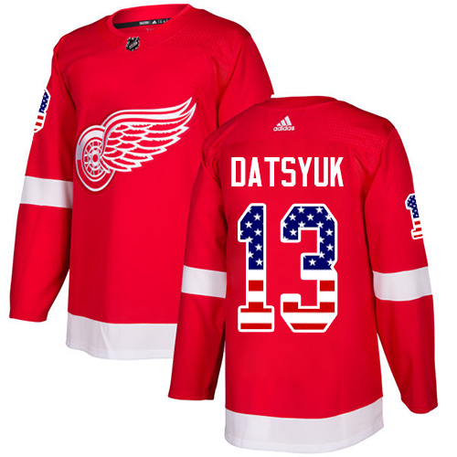 Adidas Red Wings #13 Pavel Datsyuk Red Home Authentic USA Flag Stitched Youth NHL Jersey Adidas Red Wings #13 Pavel Datsyuk Red Home Authentic USA Flag Stitched Youth NHL Jersey