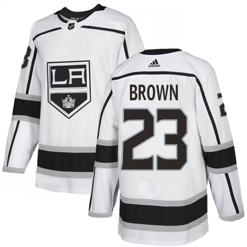 Adidas Kings #23 Dustin Brown White Road Authentic Stitched Youth NHL Jersey Adidas Kings #23 Dustin Brown White Road Authentic Stitched Youth NHL Jersey