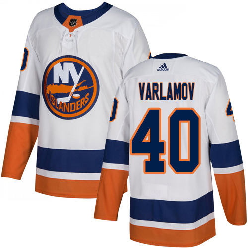 Adidas Islanders #40 Semyon Varlamov White Road Authentic Stitched Youth NHL Jersey Adidas Islanders #40 Semyon Varlamov White Road Authentic Stitched Youth NHL Jersey