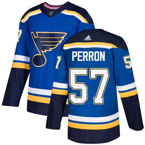 Adidas Blues #57 David Perron Blue Home Authentic Stitched Youth NHL Jersey Adidas Blues #57 David Perron Blue Home Authentic Stitched Youth NHL Jersey