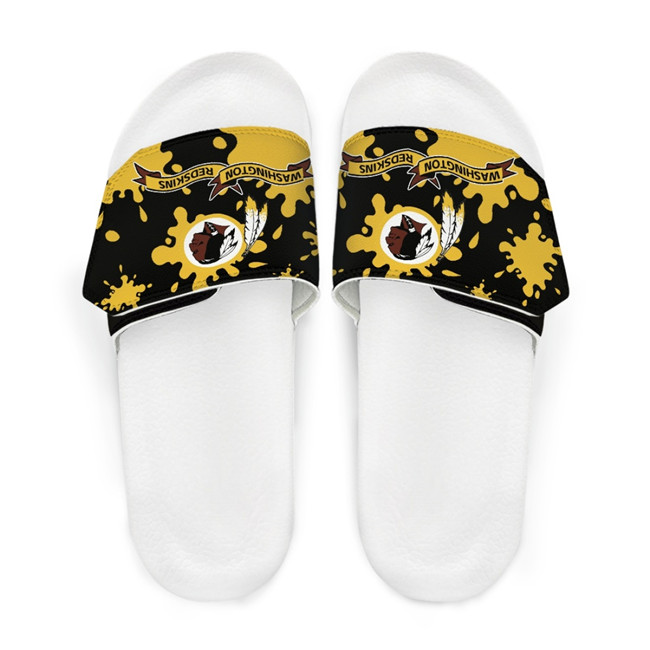 Men's Washington Commanders Beach Adjustable Slides Non-Slip Slippers/Sandals/Shoes 004