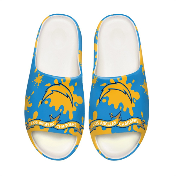 Women's Los Angeles Chargers Yeezy Slippers/Shoes 001