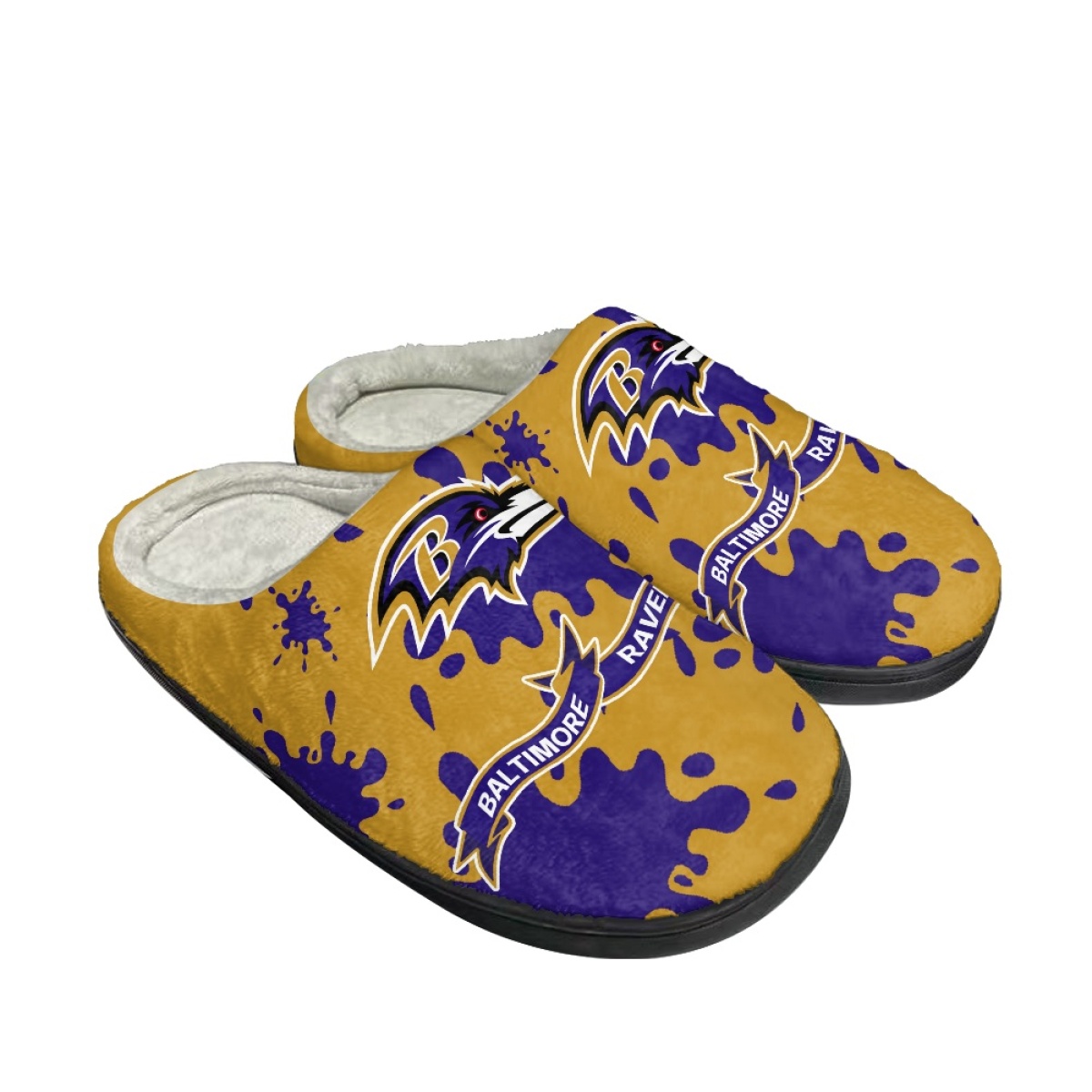 Men's Baltimore Ravens Slippers/Shoes 005 Men's Baltimore Ravens Slippers/Shoes 005