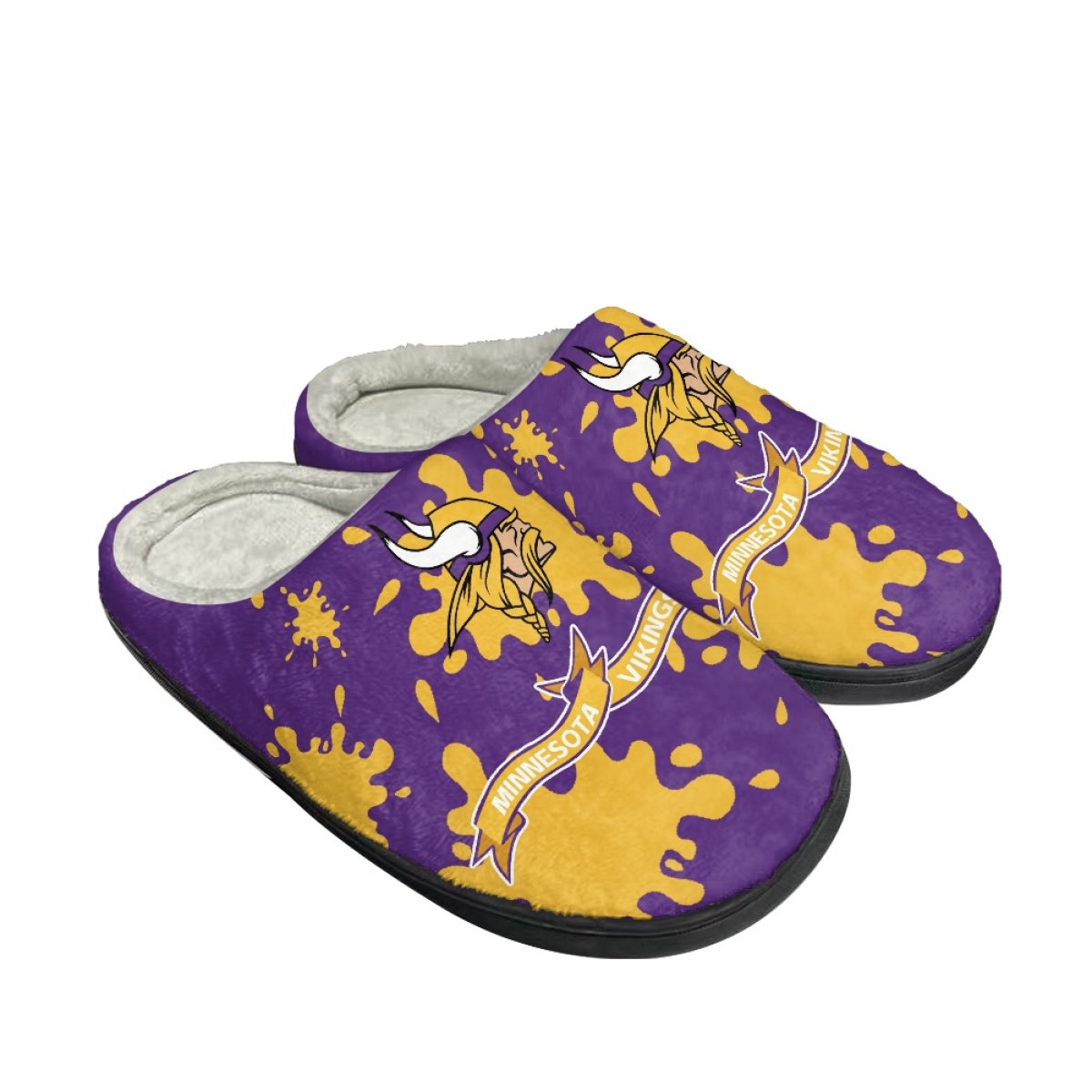 Men's Minnesota Vikings Slippers/Shoes 006 Men's Minnesota Vikings Slippers/Shoes 006