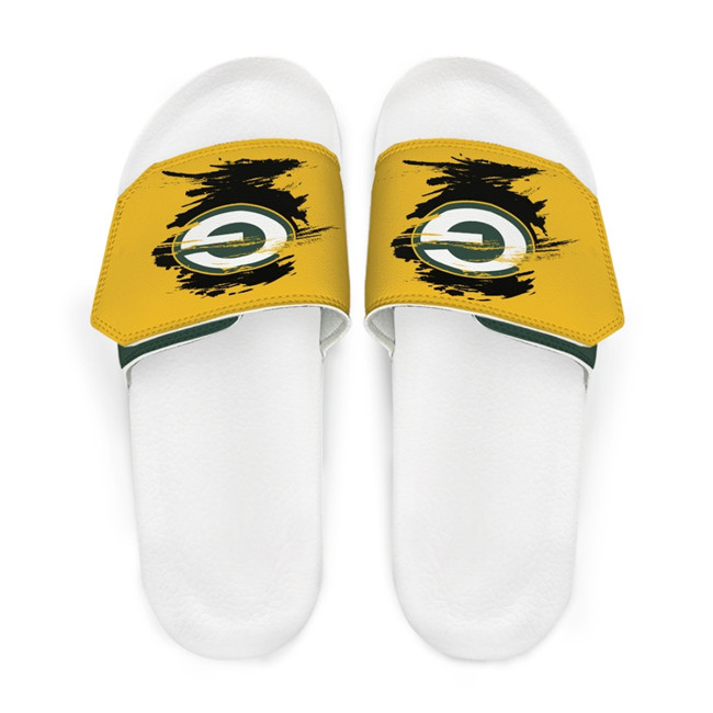 Women's Green Bay Packers Beach Adjustable Slides Non-Slip Slippers/Sandals/Shoes 004
