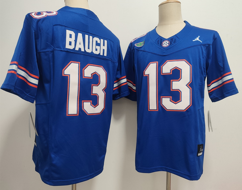 Men's Florida Gators #13 Jadan Baugh Royal F.U.S.E. Stitched Jersey