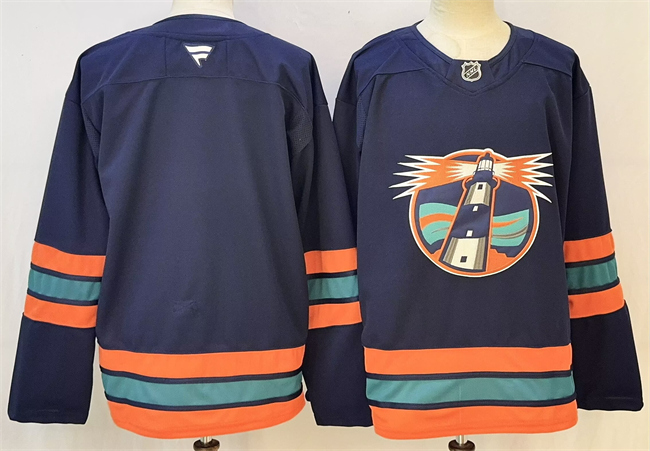 Men's New York Islanders Blank Navy 2026 Stitched Hockey Jersey