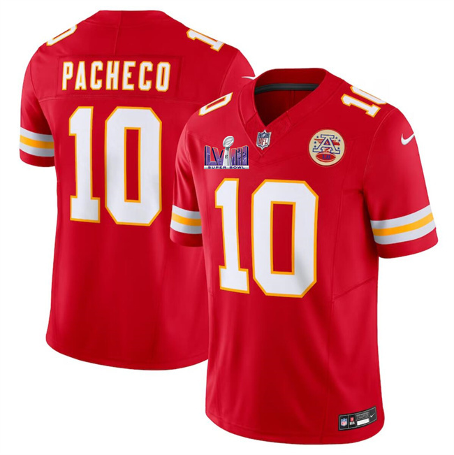 Youth Kansas City Chiefs #10 Isiah Pacheco Red Super Bowl LVIII Patch 2023 F.U.S.E. Vapor Untouchable Limited Stitched Jersey Youth Kansas City Chiefs #10 Isiah Pacheco Red Super Bowl LVIII Patch 2023 F.U.S.E. Vapor Untouchable Limited Stitched Jersey
