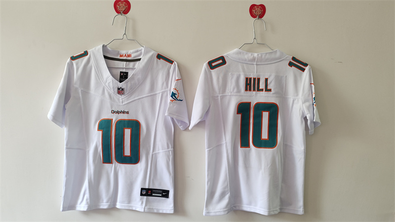Women's Miami Dolphins #10 Tyreek Hill White F.U.S.E Vapor Untouchable Stitched Jersey(Run Small) Women's Miami Dolphins #10 Tyreek Hill White F.U.S.E Vapor Untouchable Stitched Jersey(Run Small)