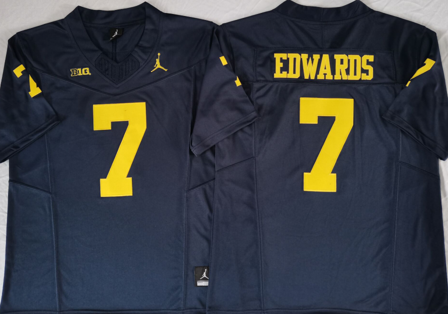 Men's Michigan Wolverines #7 Donovan Edwards 2023 F.U.S.E. Navy Stitched Jersey Men's Michigan Wolverines #7 Donovan Edwards 2023 F.U.S.E. Navy Stitched Jersey