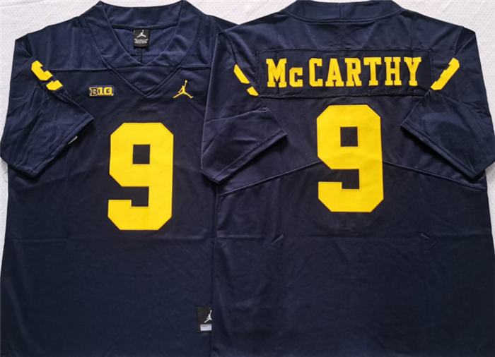 Men's Michigan Wolverines #9 McCARTHY Navy Stitched Jersey Men's Michigan Wolverines #9 McCARTHY Navy Stitched Jersey