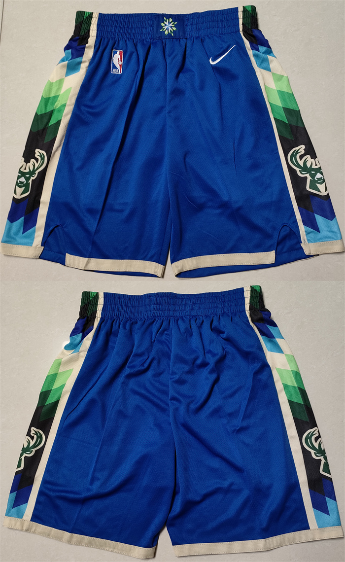 Men's Milwaukee Bucks Blue Shorts (Run Small) Men's Milwaukee Bucks Blue Shorts (Run Small)