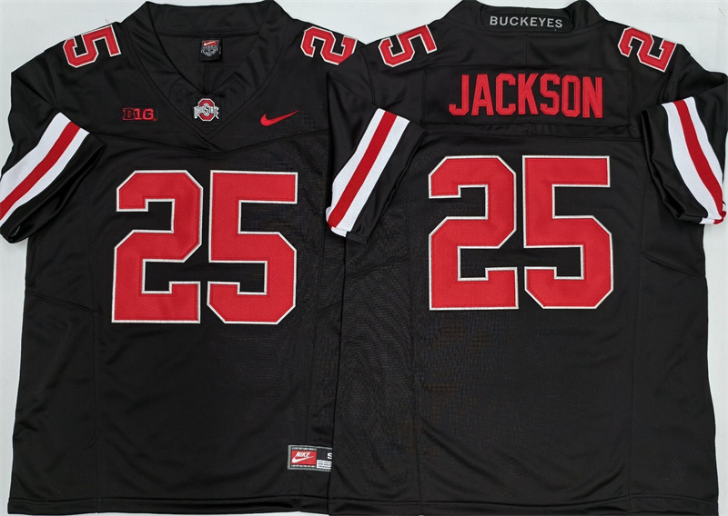 Men's Ohio State Buckeyes #25 Lamar "Bo" Jackson Black 2025 F.U.S.E. Limited Stitched Jersey
