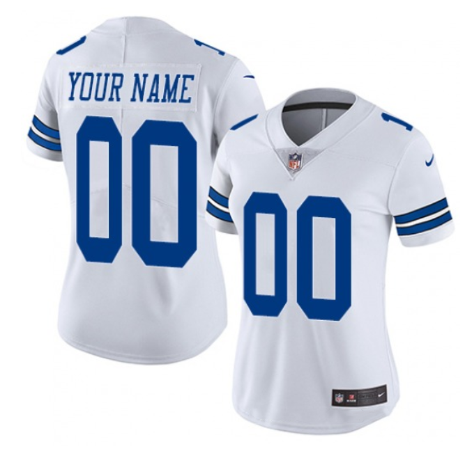 Women's Dallas Cowboys Customized White Vapor Untouchable Stitched Jersey(Run Small) Women's Dallas Cowboys Customized White Vapor Untouchable Stitched Jersey(Run Small)