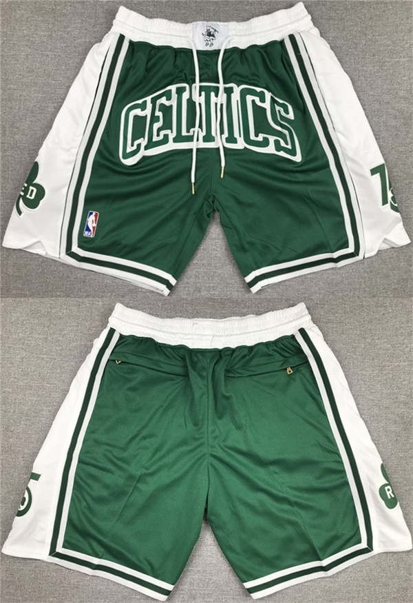Men's Boston Celtics White/Green Shorts (Run Small) Men's Boston Celtics White/Green Shorts (Run Small)