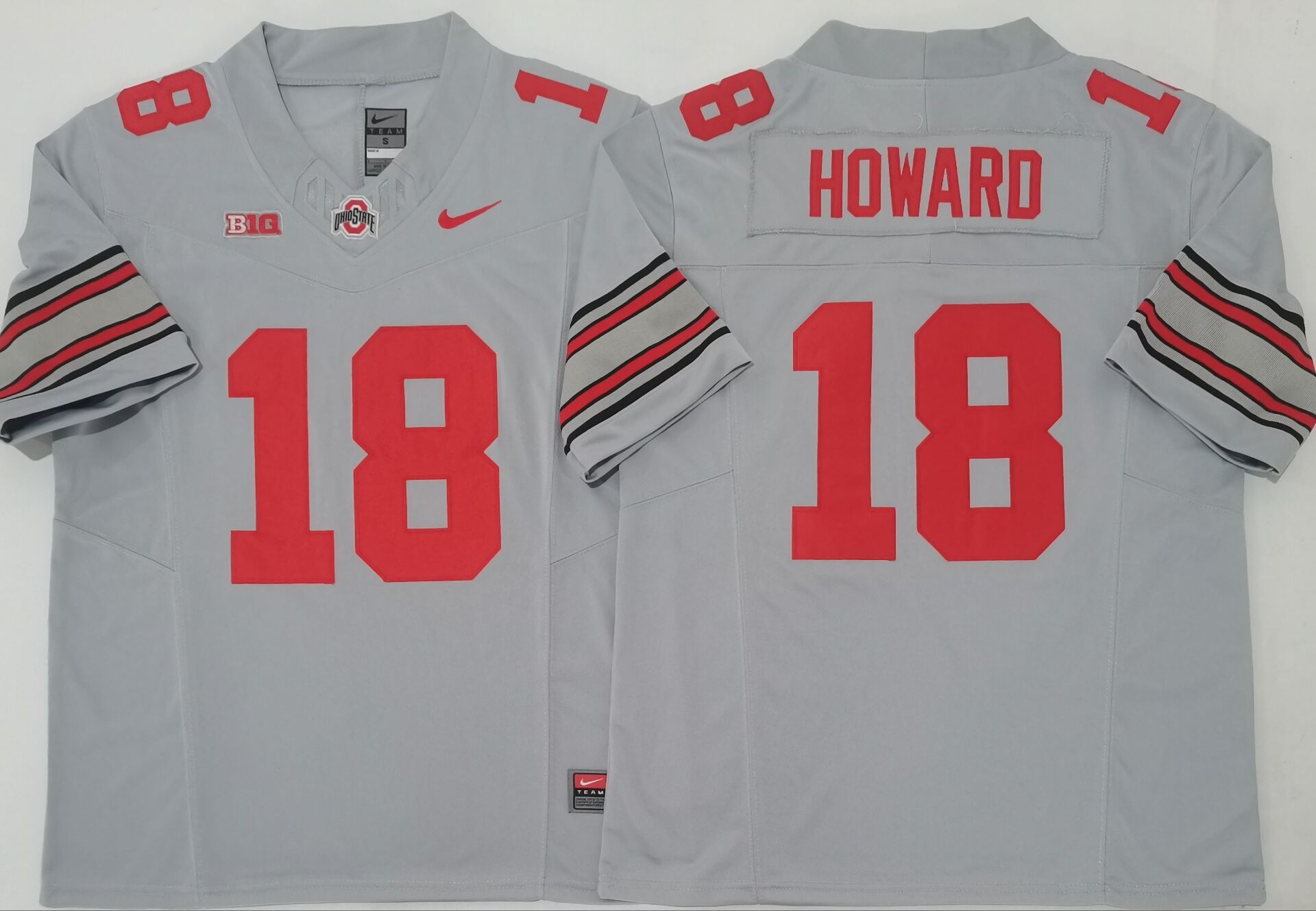Men's Ohio State Buckeyes #18 Will Howard Grey 2025 F.U.S.E. Limited Stitched Jersey Men's Ohio State Buckeyes #18 Will Howard Grey 2025 F.U.S.E. Limited Stitched Jersey