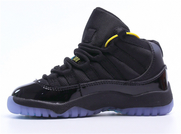 Youth Running Weapon Air Jordan 11 Black Shoes 009