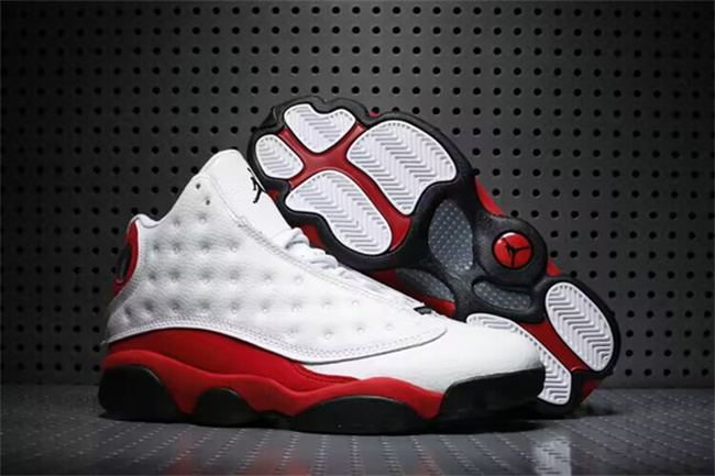 Men's Running Weapon Air Jordan 13 White/Red Shoes 065