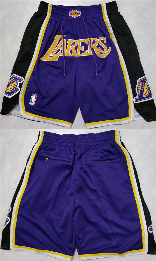 Men's Los Angeles Lakers Purple Shorts (Run Small) Men's Los Angeles Lakers Purple Shorts (Run Small)