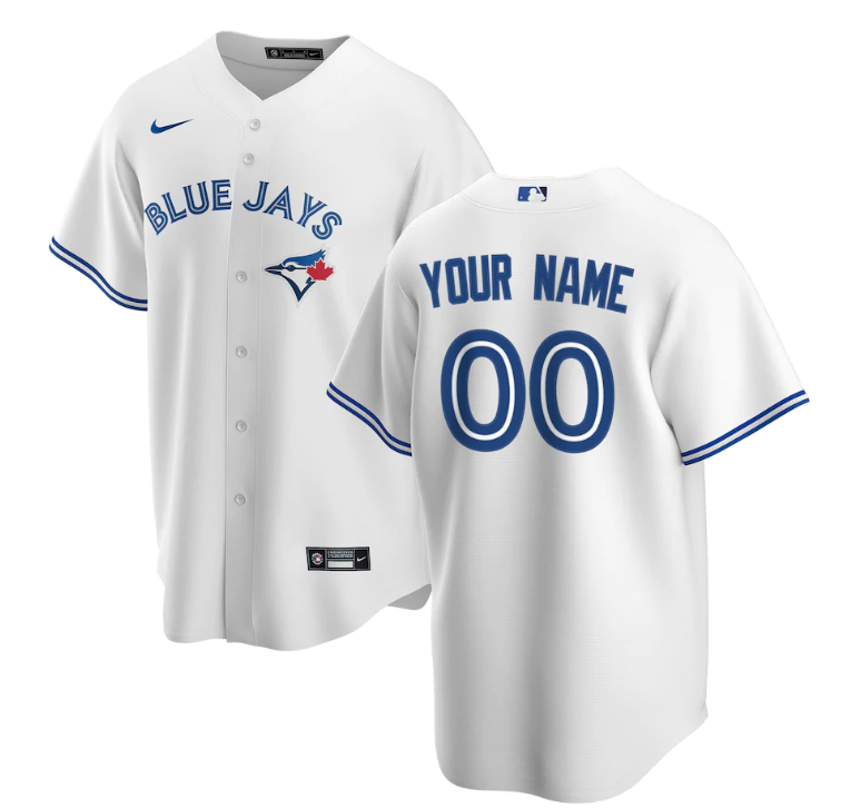 Youth Toronto Blue Jays ACTIVE PLAYER Custom White Stitched Jersey Youth Toronto Blue Jays ACTIVE PLAYER Custom White Stitched Jersey