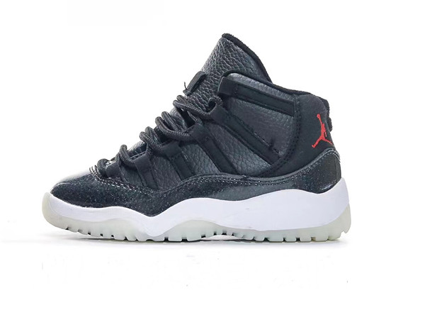 Youth Running Weapon Air Jordan 11 Black Shoes 004