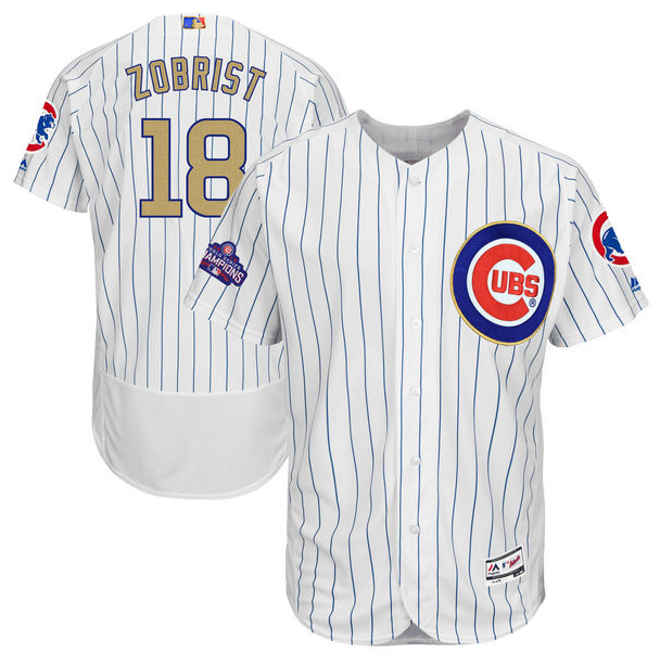 Men's Chicago Cubs ACTIVE PLAYER Custom White/Gold Flex Base Stitched Jersey Men's Chicago Cubs ACTIVE PLAYER Custom White/Gold Flex Base Stitched Jersey
