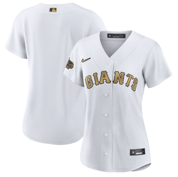 Women's San Francisco Giants Blank 2022 All-Star White Stitched Baseball Jersey(Run Small) Women's San Francisco Giants Blank 2022 All-Star White Stitched Baseball Jersey(Run Small)