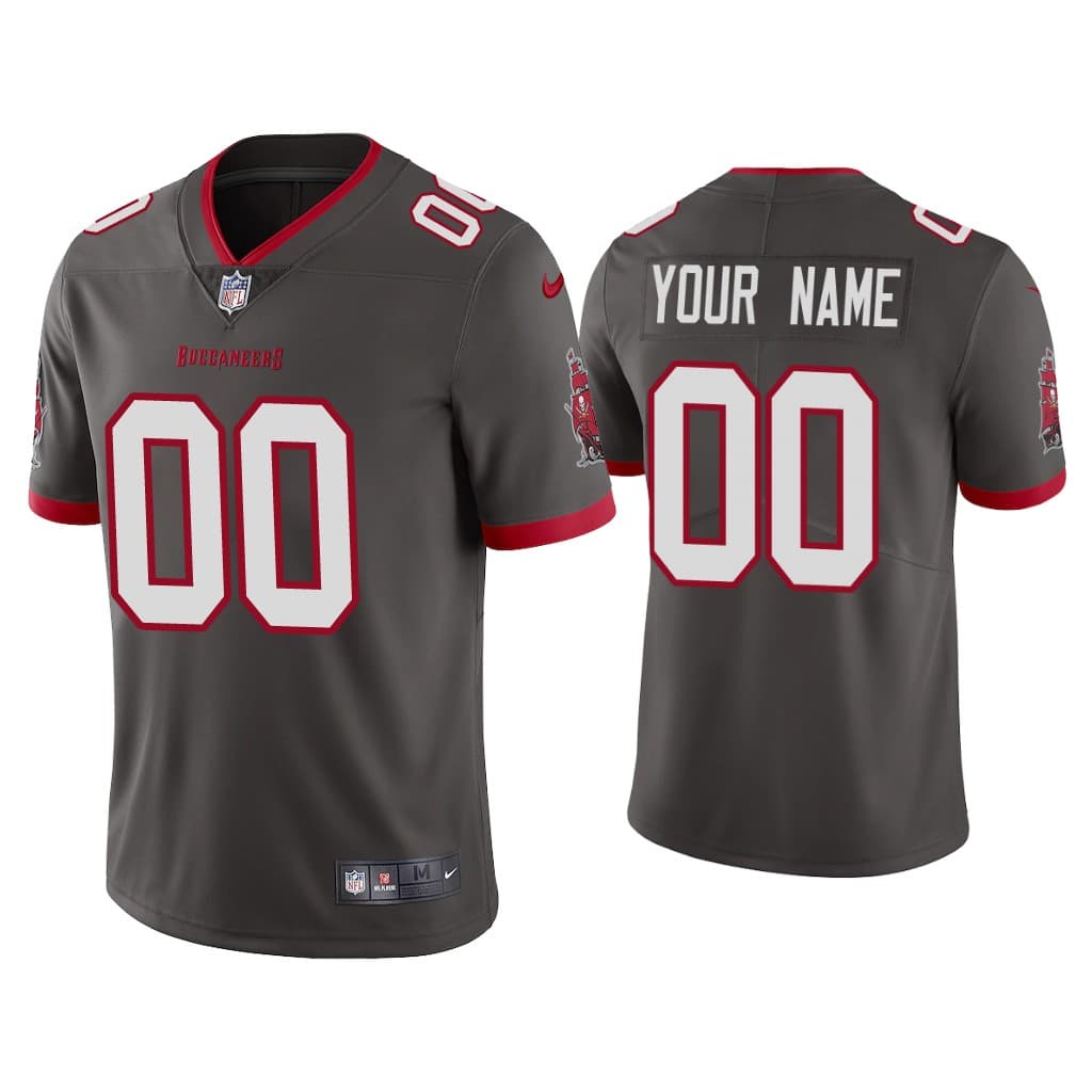 Youth Tampa Bay Buccaneers ACTIVE PLAYER Custom Grey Vapor Untouchable Limited Stitched Jersey Youth Tampa Bay Buccaneers ACTIVE PLAYER Custom Grey Vapor Untouchable Limited Stitched Jersey