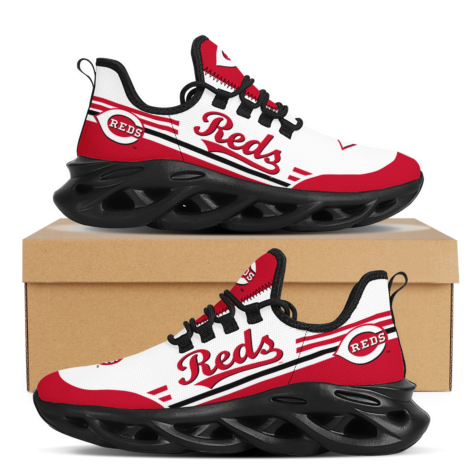 Men's Cincinnati Reds Flex Control Sneakers 001 Men's Cincinnati Reds Flex Control Sneakers 001