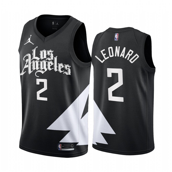 Men's Los Angeles Clippers #2 Kawhi Leonard 2022/23 Black Statement Edition Stitched Jersey Men's Los Angeles Clippers #2 Kawhi Leonard 2022/23 Black Statement Edition Stitched Jersey