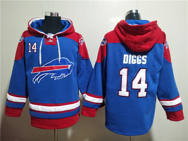 Men's Buffalo Bills #14 Stefon Diggs Red/Blue Ageless Must-Have Lace-Up Pullover Hoodie Men's Buffalo Bills #14 Stefon Diggs Red/Blue Ageless Must-Have Lace-Up Pullover Hoodie