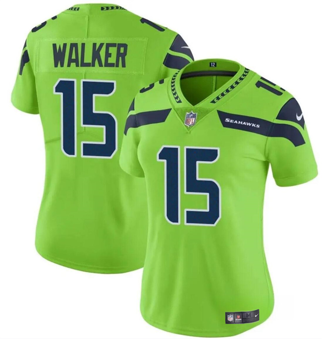 Women's Seattle Seahawks #15 P.J. Walker Green Vapor Limited Stitched Football Jersey(Run Small) Women's Seattle Seahawks #15 P.J. Walker Green Vapor Limited Stitched Football Jersey(Run Small)