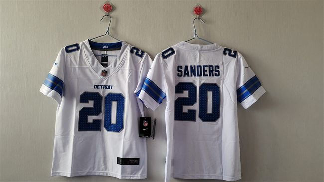 Women's Detroit Lions #20 Barry Sanders White Vapor Stitched Jersey(Run Smaller) Women's Detroit Lions #20 Barry Sanders White Vapor Stitched Jersey(Run Smaller)