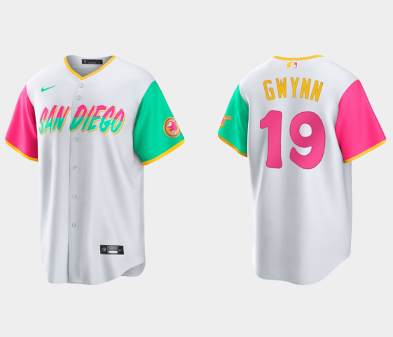 Youth San Diego Padres #19 Tony Gwynn 2022 White City Connect Stitched Baseball Jersey Youth San Diego Padres #19 Tony Gwynn 2022 White City Connect Stitched Baseball Jersey