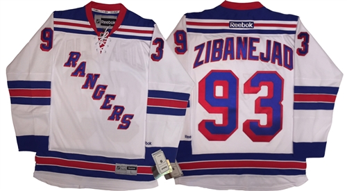 Men's New York Rangers #93 Mika Zibanejad White Stitched Jersey Men's New York Rangers #93 Mika Zibanejad White Stitched Jersey