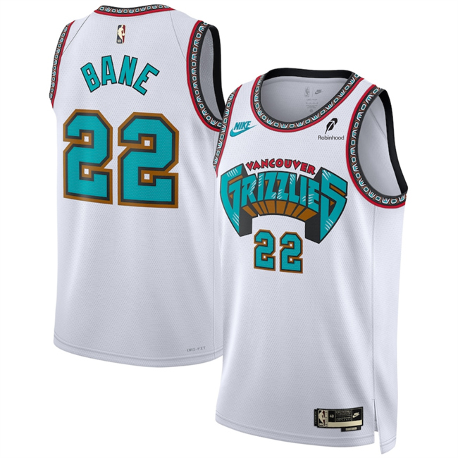 Men's Memphis Grizzlies #22 Desmond Bane White 2024/25 Classic Edition Swingman Stitched Basketball Jersey Men's Memphis Grizzlies #22 Desmond Bane White 2024/25 Classic Edition Swingman Stitched Basketball Jersey
