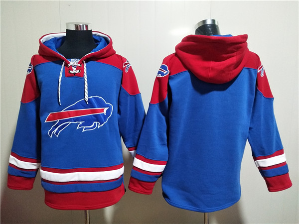 Men's Buffalo Bills Blank Red/Blue Ageless Must-Have Lace-Up Pullover Hoodie Men's Buffalo Bills Blank Red/Blue Ageless Must-Have Lace-Up Pullover Hoodie