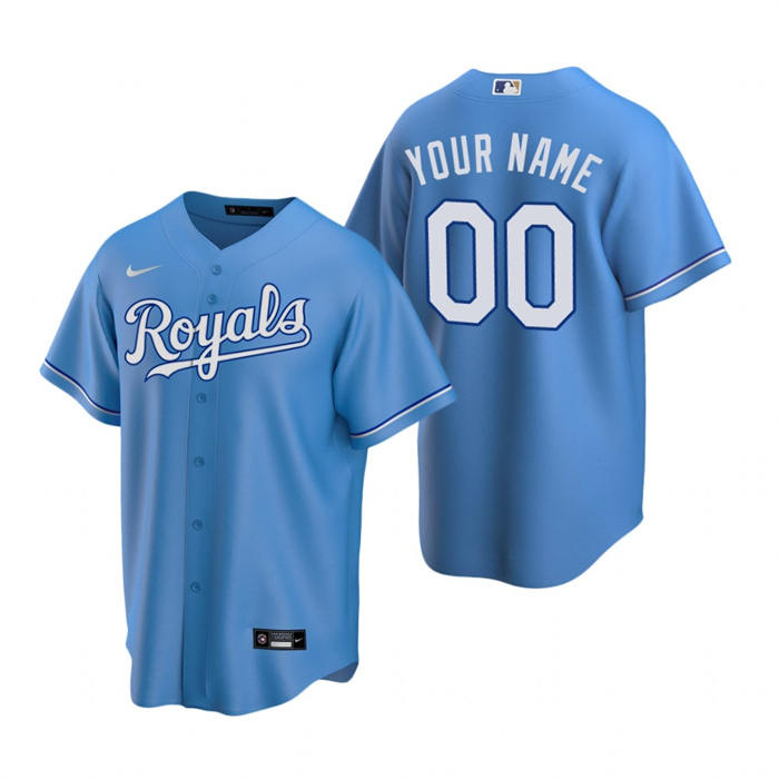 Youth Kansas City Royals Active Player Custom Blue Cool Base Stitched Baseball Jersey Youth Kansas City Royals Active Player Custom Blue Cool Base Stitched Baseball Jersey
